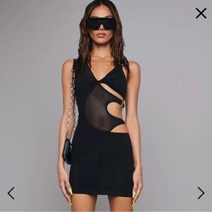 POSTER GIRL Black Cut-Out Dress